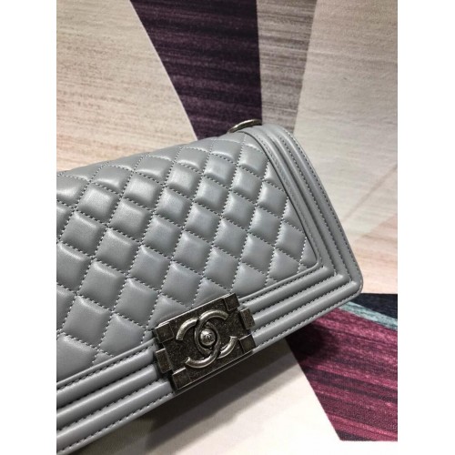 CHANEL Le Boy Flip Táska A67086 Szürke
