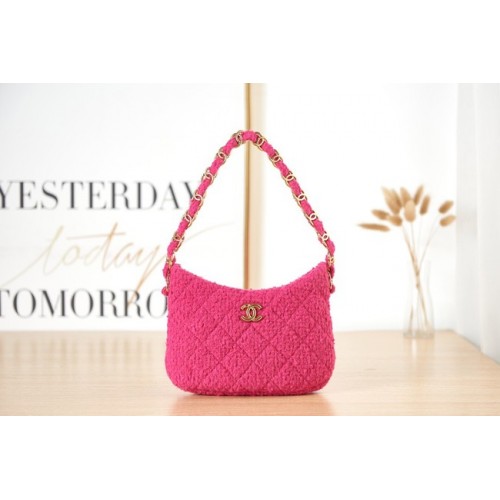 CHANEL SMALL Tweed aranyszínű fém AS3562 ROSE karkötő