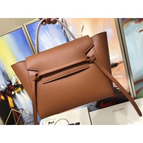 Celine övtáska eredeti sima bőrből C3349 búzaszín