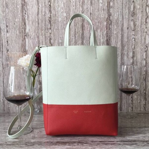 Celine Cabas Phantom Táska Borjúbőr C2204 Szürke&Piros