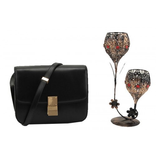 Celine Klasszikus Kis Zsebtáska Sima Bőr 11042 Fekete