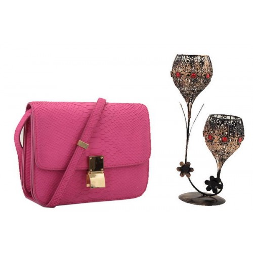 Celine Klasszikus Kis Zsebtáska Sima Bőr 11042 Barackszínű