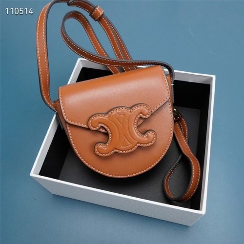 Celine FOLCO CUIR TRIOMPHE SIMA BORJÚBŐR NARANCS 10J303 BARNA