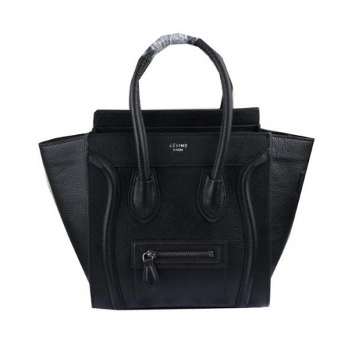 Celine Micro Boston Táska Clemence Bőr CT33081 Fekete