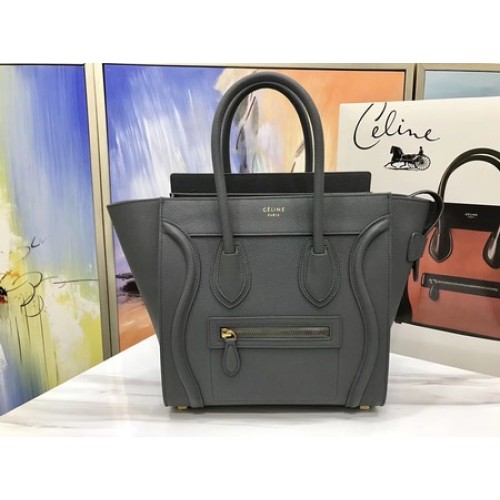 Celine Micro Loading Bag Eredeti Bőr CLY33081M Mélyszürke