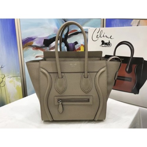 Celine Micro bőrtáska, eredeti bőr, CLY33081M, Khaki