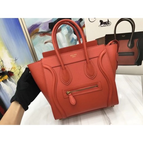 Celine Micro Loading Bag Eredeti Bőr CLY33081M Narancssárga