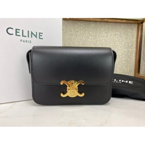 Celine MINI CLASSIC TÁSKA A DOBOZBAN BORJÚBŐR CL01503 fekete