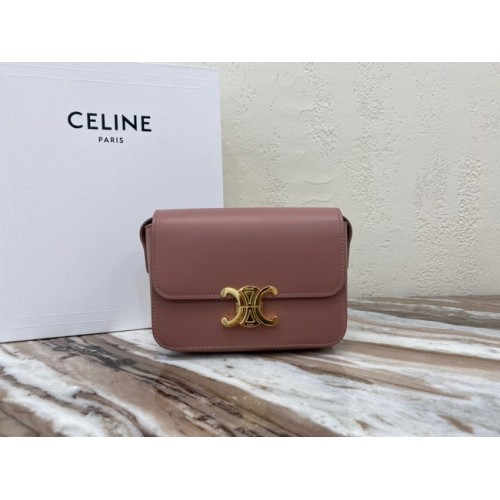 Celine MINI CLASSIC BAG IN DOBOZ BORJÚBŐR CL01503 rózsaszín