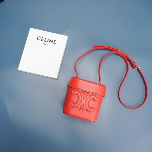 Celine MINI TEEN CLASSIC BAG IN DOBOZBAN BORJÚBŐR 199263 piros
