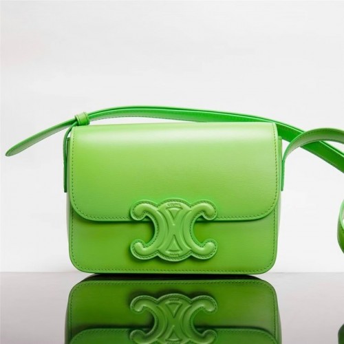 Celine TINIKNAD KLASSZIKUS BAG IN DOBOZBAN BORJÚBŐR 199223 zöld