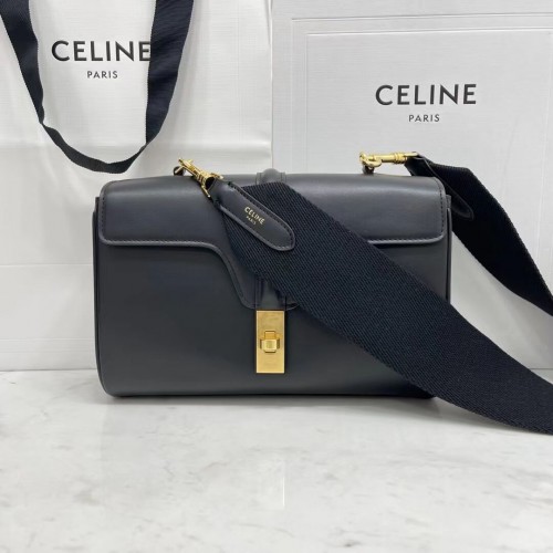 Celine TEEN SOFT 16" SIMA BORJÚBŐR 196853 fekete