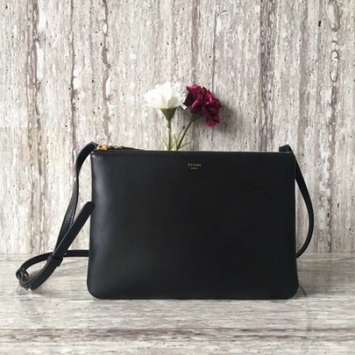 Celine Trio Crossbody Messenger táska C55421 Fekete
