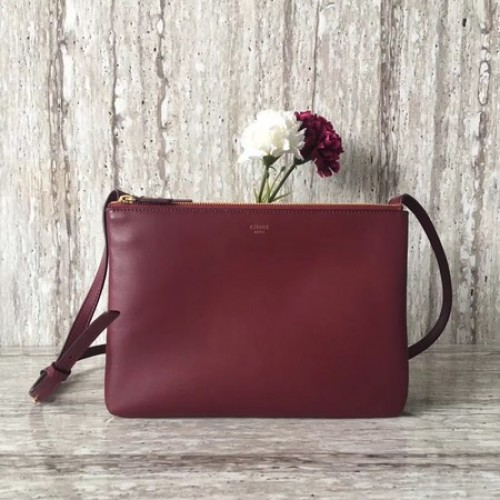 Celine Trio Crossbody Messenger táska C55421 Borszínű