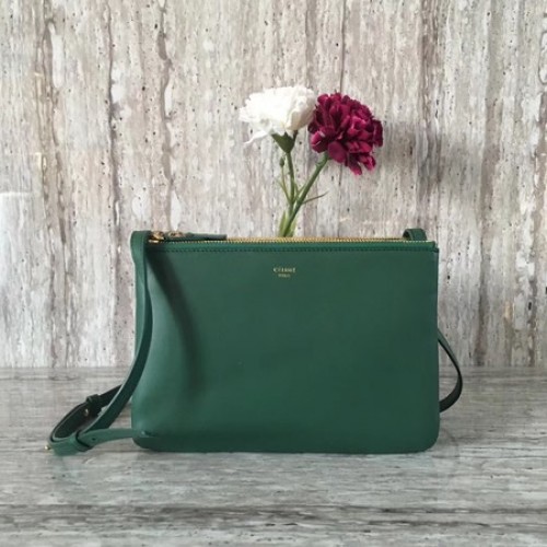 Celine mini Trio Crossbody Messenger táska C55420 Zöld