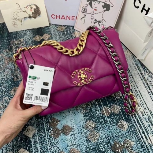 Chanel 19 fedeles táska AS1160 AS1161 AS1162 lila
