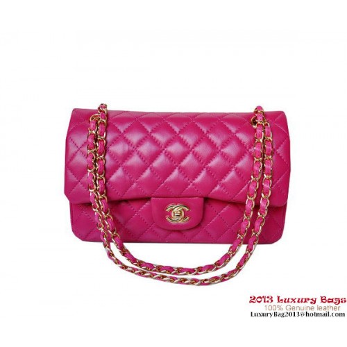 Chanel A01112 Klasszikus Zsebtáska Szilva Báránybőr Arany