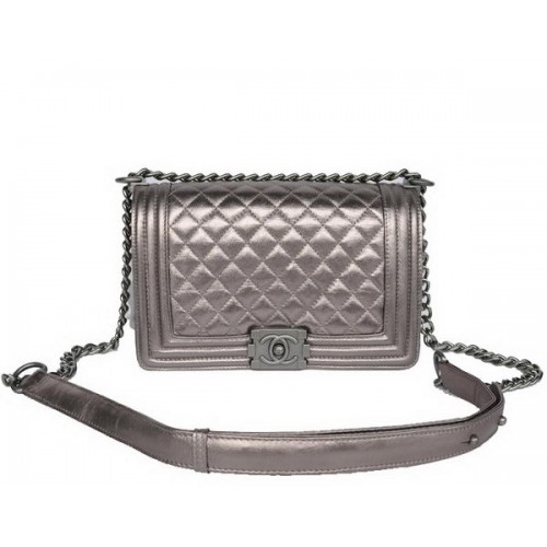 Chanel A67086 Antik Le Boy Flap Válltáska Ezüst színű A67086
