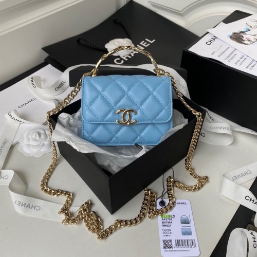 Chanel CLUTCH WITH CHAI AP2758 kék