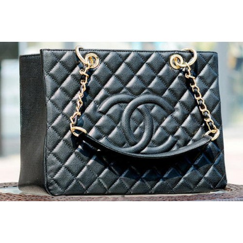 Chanel Classic Coco táska fekete GST Cannage minta A50995 arany