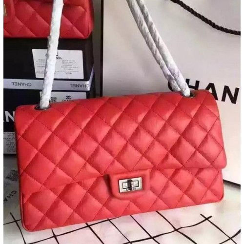 Chanel Klasszikus Piros Eredeti Bőr Zsebtáska CHA8575 Ezüst