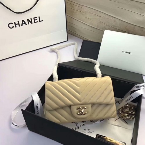 Chanel Klasszikus Fülbevaló Táskák Camel Eredeti Báránybőr Bőr 1116 Arany