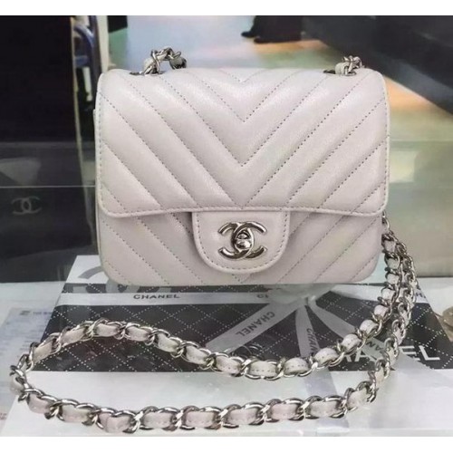 Chanel Klasszikus MINI Zsebtáska Cannage Mintás Bőr A8171 Szürke