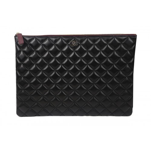 Chanel Clutch Bag Fekete Eredeti Báránybőr A69254 A69253 A69252 Arany