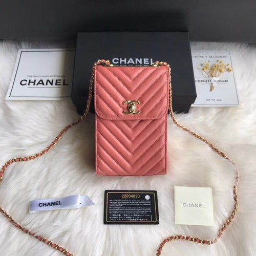 Chanel Flap Original Mobiltelefon táska 55698 rózsaszín