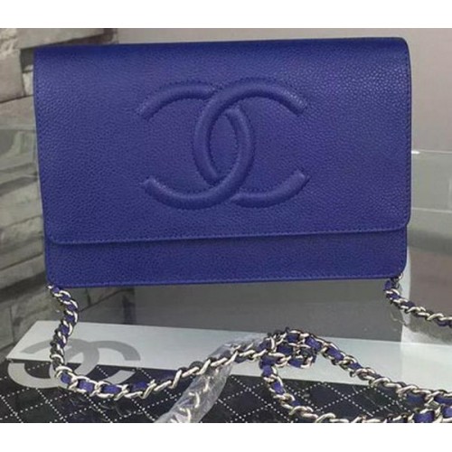 Chanel Flap Válltáska Cannage Mintával A5373 Kék