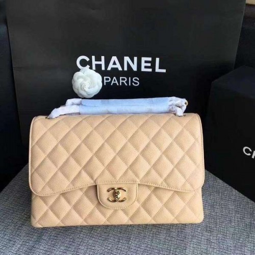Chanel Flap Válltáska Camel Eredeti Borjúbőr CF1113 Arany