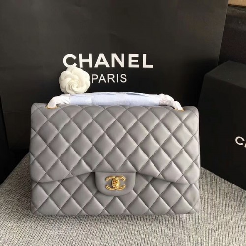 Chanel Szürke Eredeti Báránybőr Válltáska CF1113 Glod