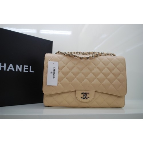 Chanel Jumbo Caviar Flap Bag 36076 Barackszínű Ezüst Lánccal
