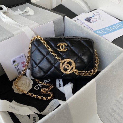 Chanel MINI FÉNYKÉPEZŐ TOK AS3383 fekete