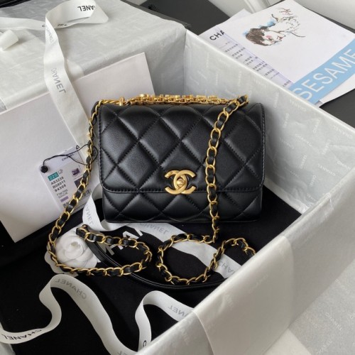 Chanel MINI FÜLES TÁSKA AS3239 fekete