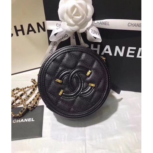 Chanel eredeti clutch lánccal A81599 fekete