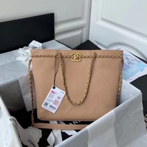 Chanel eredeti bőr bevásárlótáska AS2374 rózsaszín