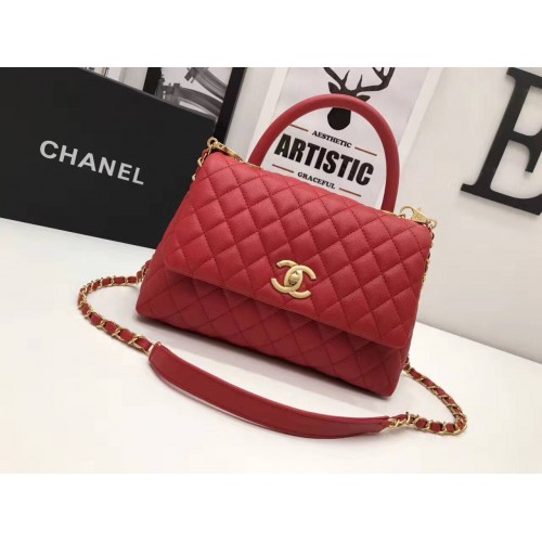 Chanel eredeti bőr táska 95478 piros
