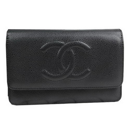 Chanel eredeti bőr mini fedeles táska A48654 fekete