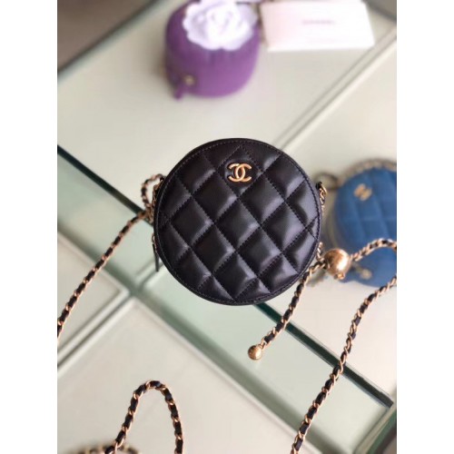 Chanel eredeti mini báránybőr táska AS1449 fekete