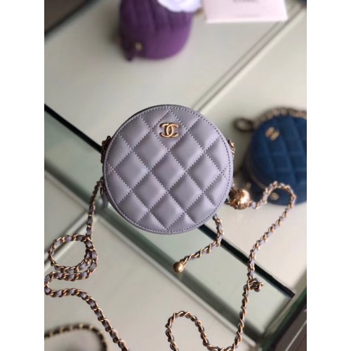 Chanel eredeti mini báránybőr táska AS1449 szürke