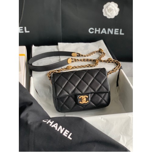 Chanel KIS FÜLES TÁSKA AS3369 fekete