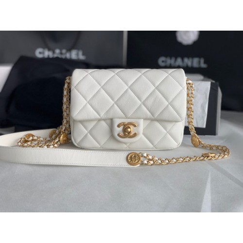 Chanel KIS FÜLES TÁSKA AS3369 fehér