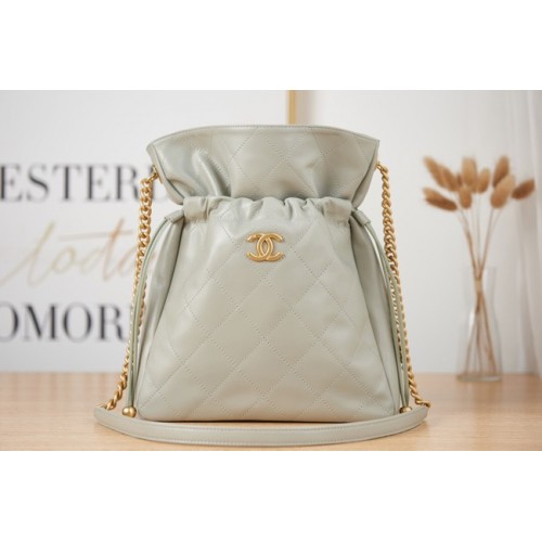 Chanel KIS báránybőr válltáska AS2986 szürke