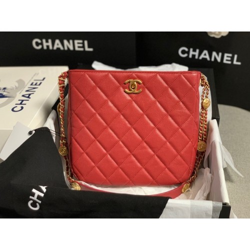 Chanel KIS BEVÁSÁRLÓTÁSKA AS3400 piros