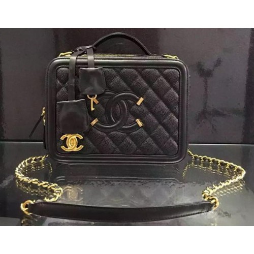 Chanel válltáska eredeti borjúbőr CHA6678 fekete