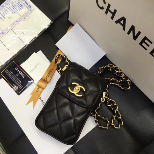 Chanel válltáska eredeti bőr CHA35590 fekete
