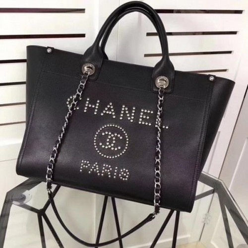 Chanel borjúbőr táska CHA3627 fekete