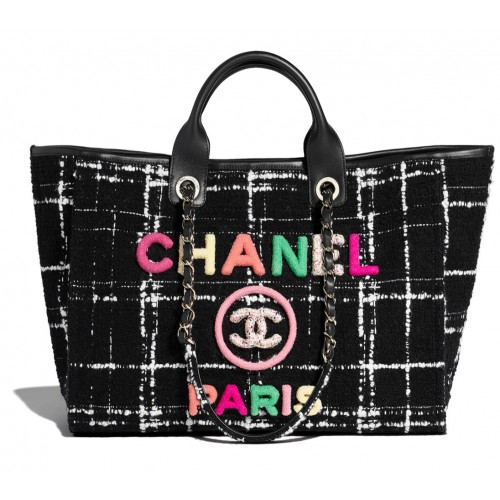 Chanel Weave Tote bevásárlótáska B66955 fekete