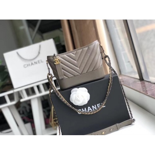 Chanel gabrielle kis hobo táska A91810 szürke